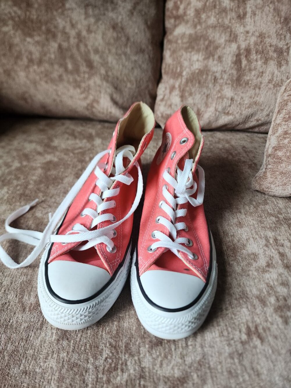 Converse Chuck Taylor Coral High Tops M 6.5 W 8.5 - Picture 7 of 7